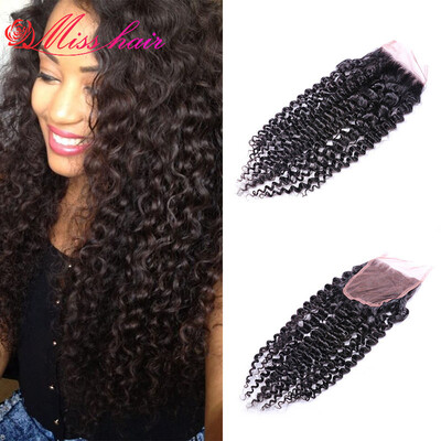 

Rosa Hair Products With Closure 1 Bundle 7A Brazilian Curly Hair With Closure Brazilian Virgin Hair With Closure Human Hair