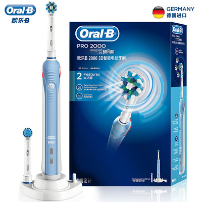

Braun Oral B 2000 3D электрическая зубная щетка (синий ) с 2 насадками