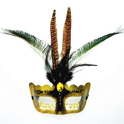 

Halloween Party Decoration Venetian Mask Peacock Feather Mask High Quality