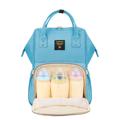 

Jingdong Supermarket Sanmei Ying SUNVENO shoulder Mummy bag large capacity multi-function mother expectant package maternal&child out fashion iron mouth back milk bag brick red