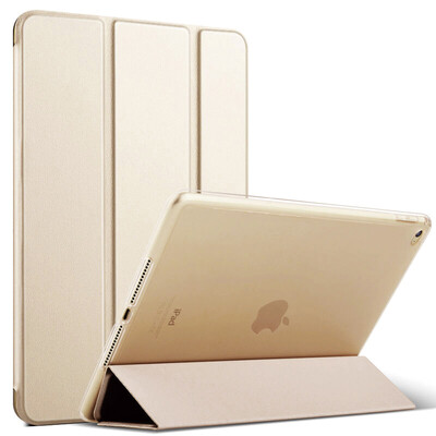 

ESCASE Apple Ipad Pro 12,9 Yingcun защитной крышки / оболочка таблетки Ipad Бизнес кожа три раз кронштейн кобура с ключами бездействующих палочки оболочки эллегантности золото