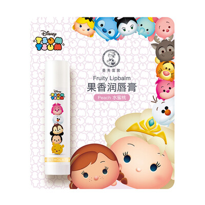 

Mentholatum fruity lip balm - Peach 3.5g (Meng pet struck a deep lock smooth silky lips) Sweet honey peach aroma tempting