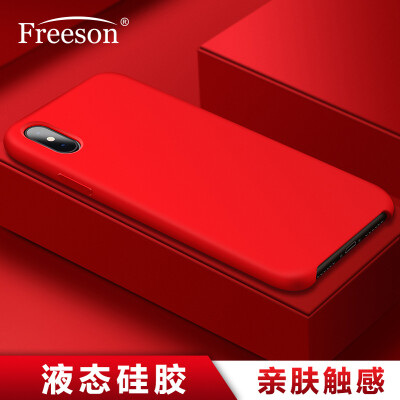 

Freeson компании Apple iPhoneX / 10 Apple, телефон оболочка защитный чехол X / 10 благоприятных для кожи жидких телефонные аппаратов силиконовых мобильных популярных брендов коснуться красными