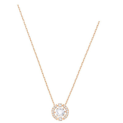 

SWAROVSKI Swarovski Sparkling Rose Miss Jin Se-гальваническим моды диких бьющееся сердце ожерелье ключицы цепи 5272364
