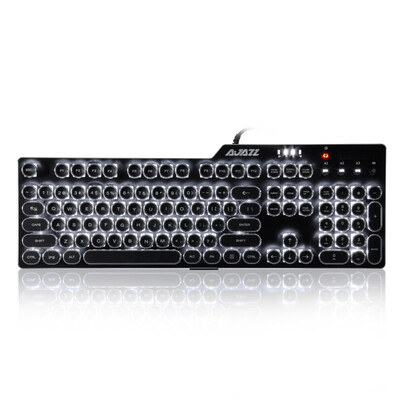

Blackjack (AJAZZ) Assassin II Alloy Mechanical Keyboard AK35i Metal Punk Keyboard Black Black Shaft