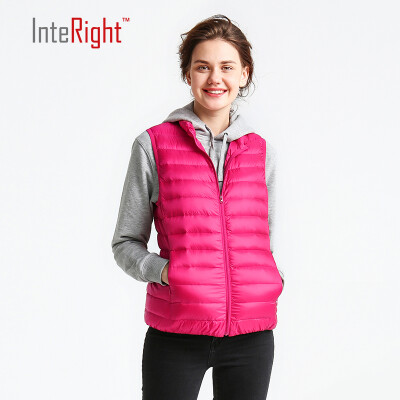 

INTERIGHT 90 white duck down lady collar ultra-light portable down velvet sky blue XL code