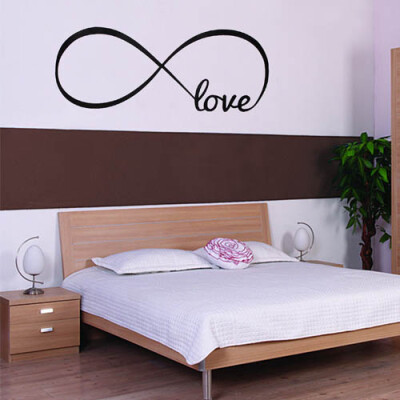 

Love Infinity Wall Decal Removable Sticker Symbol Art Decor Mural Quote Words