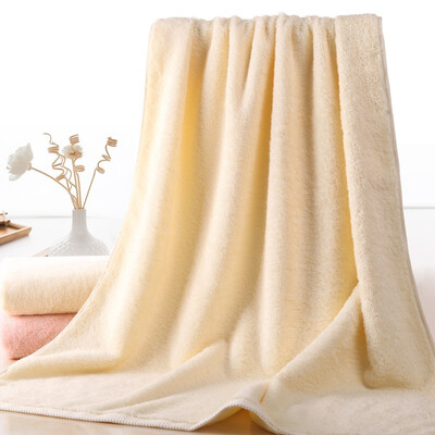

Montagut towel home textiles Xinjiang long-staple cotton towel thick water simple&comfortable Y yellow 539g 70 140cm