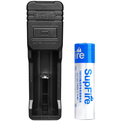 

supfire интеллектуальный USB зарядник+18650 батарея для карманного фонарика концентрации света