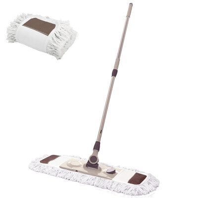 

JJ-PB07 large dust push plate mop water-absorbing wood floor rotation dragging board cloth board surface 65cm to send original mop 2