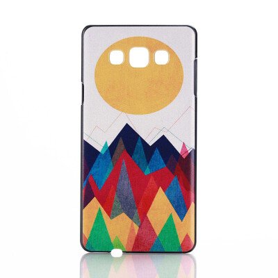 

Gothic Style Hard Plastic Phone Protect Fitted Cover Case for Samsung Galaxy A7 - Colorful Hills