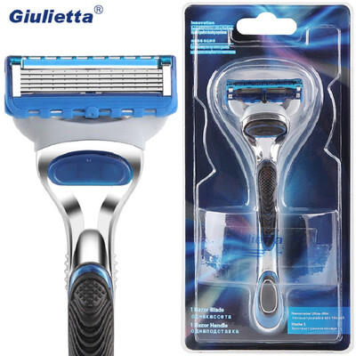 

Giulietta Men Razor Blade Holder Tool Post a High Quality Face Care Shaving Razor Blade 5 Layer GF1608