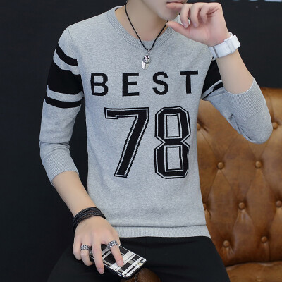 

2017 Fall new men sweater fashion round neck sweater men sweater as a gift for men