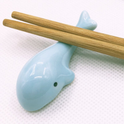 

10 Pcs Set Whale Ceramic Chopsticks Stand Rest Rack