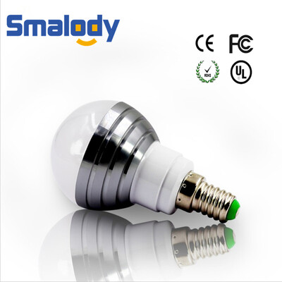 

E27 / E14 RGB Светодиодная лампа 3W 16 Цвет сменного светильника Светодиодный прожектор + ИК-пульт дистанционного управления AC85-