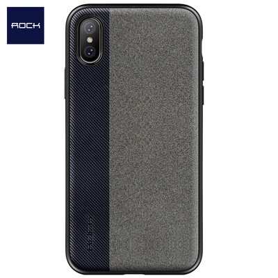 

Rock ROCK Apple X10 Mobile Shell iPhoneX10 Cover All-inclusive Soft Shell Element Pro Series Blue