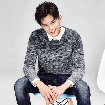 

2017 Autumn new sweater round neck collar casual sweater as gift for men