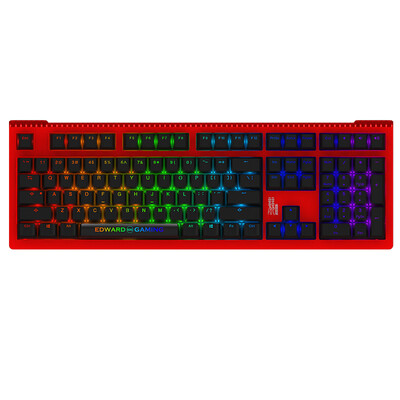 

АККО Ducky Shine6 EDG командное соревнование ограниченное издание серебро Вишневый красный ось механическая клавиатура RGB