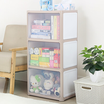 

Also elegant storage cabinet transparent plastic finishing cabinet bathroom kitchen storage baby wardrobe box storage box simple wardrobe three layers