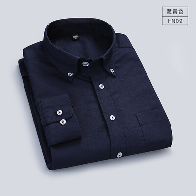 

Oxford Textile Business Gentleman Men Long Sleeve Shirt Spring Silm Fit Cotton