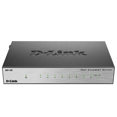 

Ссылка (D-Link) Dlink DES-108 Быстрое переключение 8
