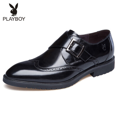 

Playboy Men's Classic Slip-on s Round Head Business Dress Casual Leather Shoes 6CW551051D01