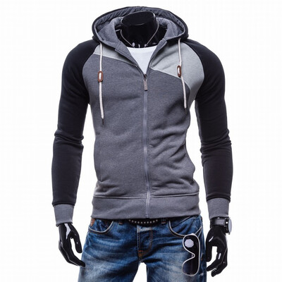 

Hoodies Men Sudaderas Hombre Hip Hop Mens Brand Leisure Молния Куртка Толстовки Толстовка Мужская толстовка XXL