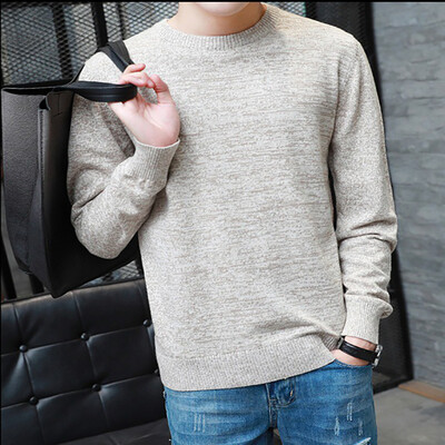 

The 2017 men's winter sweater sweater collar shirt sleeve trend of men's sweater is pure man