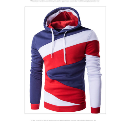 

2017 Hoodies Mens Male Hip Hop Male Brand Hoodie Color Stitching Sweatshirt Men Slim Fit Men Hoody XXL E5RV