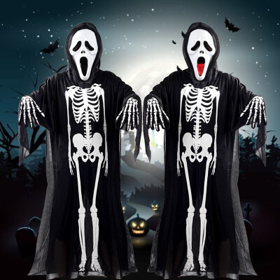 

2017 New Fashion Halloween Cosplay Disfraces Halloween costume Halloween costume skeleton ghost clothes