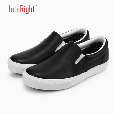 

INTERIGHT ladies simple leather low shoes