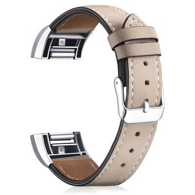 

ECSEM Пояса из натуральной кожи смотреть группы для fitbit заряд 2 Фитнес браслет 12 Цветов замена ремешок с металлической пряжкой