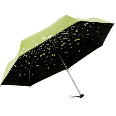 

Paradise umbrella full shading UPF50 mercerized velvet glue 50 off umbrella umbrella 31834E yellow green