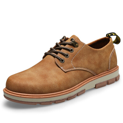 

Vintage style leisure leather shoes Platform Mens shoes