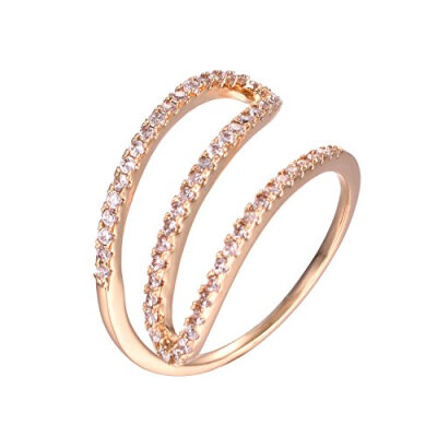 

Yoursfs Wave Rings Middle Finger Thin Rose Gold Rings For Women