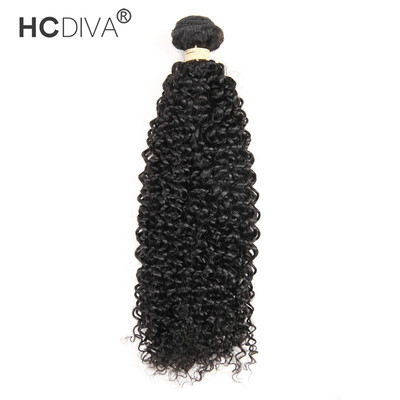 

HCDIVA Peruvian Kinky Curly Wave 1 Bundle / Lot Unprocessed Virgin Real Human Hair 100g/ Bundle