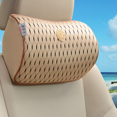 

Kln LING KING ETING car headrest neck pillow space memory cotton car pillow with a single Y4 four seasons headrest black