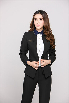 

Autumn Winter Plus Size 4XL New Uniform Style Business Work Wear Blazers Ladies Formal Jacket Business Women Blaser Tops Coat