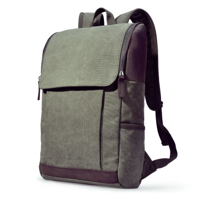 

Men's backpack male han edition leisure bag 15.6 computer bag canvas backpack restoring ancient waysWS8612