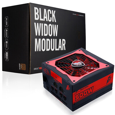 

Основные игроки (первый игрок) номинальный модуль 500W Блок питания 500 Black Widow (80PLUS Bronze / полумодульный / 14CM гидравлический вентилятор)