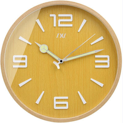 

Wooden Wall Clock Quiet Silent Sweep Wooden Clock Modern Brief Fashion Concise Clock 126 Inch Large Number Display Wall Clock