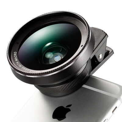 

Jaguar JEARLAKON JK-M5 phone lens phone external camera macro wide-angle self-timer artifact Apple General HD anti-distortion black paragraph