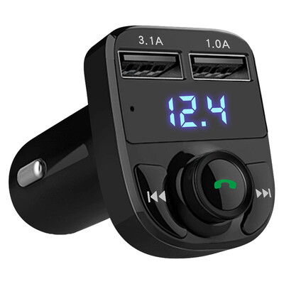 

HYUNDAI car MP3 player HY-82 Bluetooth handsfree call FM launch dual USB3.1A fast charge TF card / U disk play black