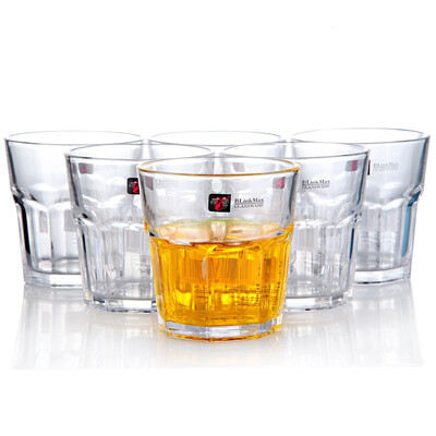

Jingdong Supermarket] Li Zun wine glass glass cup (264ml) spirits glass glass whiskey set KTY5010-4 (6 only