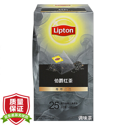 

Lipton Teabag Tea Tea Black Tea Respect for the Choice Independent Triangle Tea Earl Gray Tea Seasoning Tea 25 packs 45g