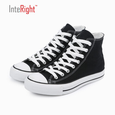 

INTERIGHT men&39s classic high-tech fashion casual canvas shoes black 42