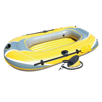 

Bestway double thick inflatable boat dinghy kayaking leather boat hovercraft self-driving equipment with paddle x2 air pump x1 61083