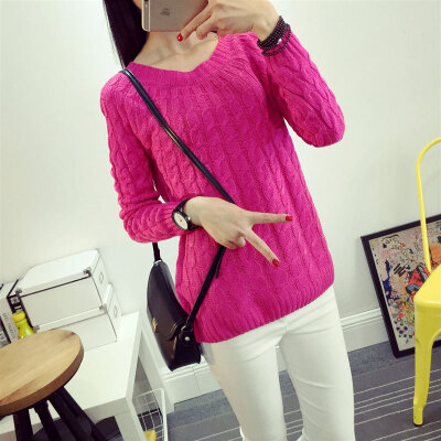 

Autumn and winter new Korean women 's suit sets of knitted sweater loose loose loose sweater