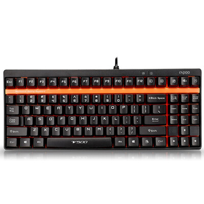 

Rapo V500 Game Machine Keyboard Game Keyboard Computer keyboard Keyboard for laptop Black Green Axis