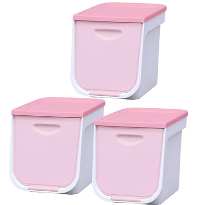 

Alice IRIS environmental plastic storage storage box storage box clamshell storage box  white powder 3 Pack